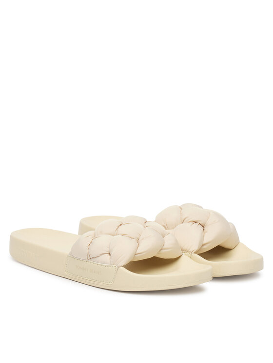 Tommy Jeans Tommy Jeans Şlapi Tjw Braided Slides EN0EN02975 Écru
