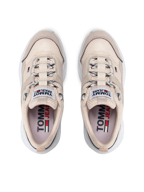 Tommy Jeans Sneakers Lightweight Shoe EN0EN01436 Beige • Modivo.fr