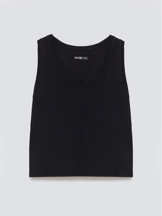 BIG STAR BIG STAR Top PISTIMA Czarny Basic Fit