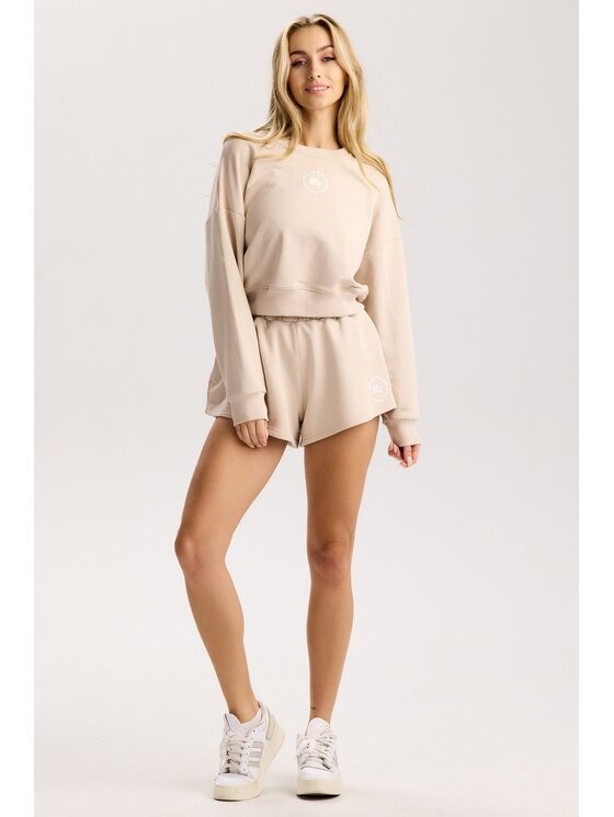 ROUGH RADICAL ROUGH RADICAL Bluza COTTON ACTIVE CROP WOMEN Beżowy Regular Fit