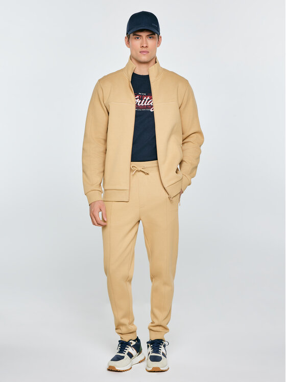 BIG STAR BIG STAR Bluza WLADOR Beżowy Basic Fit