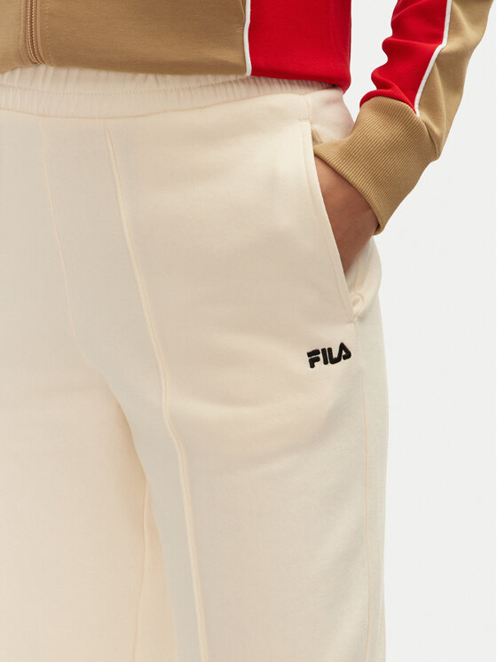 Fila Fila Παντελόνι φόρμας Lauka FAW0910 Εκρού Wide Leg