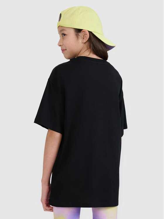 4F 4F T-Shirt 4FJWSS25TTSHF1870-20S Czarny Oversize