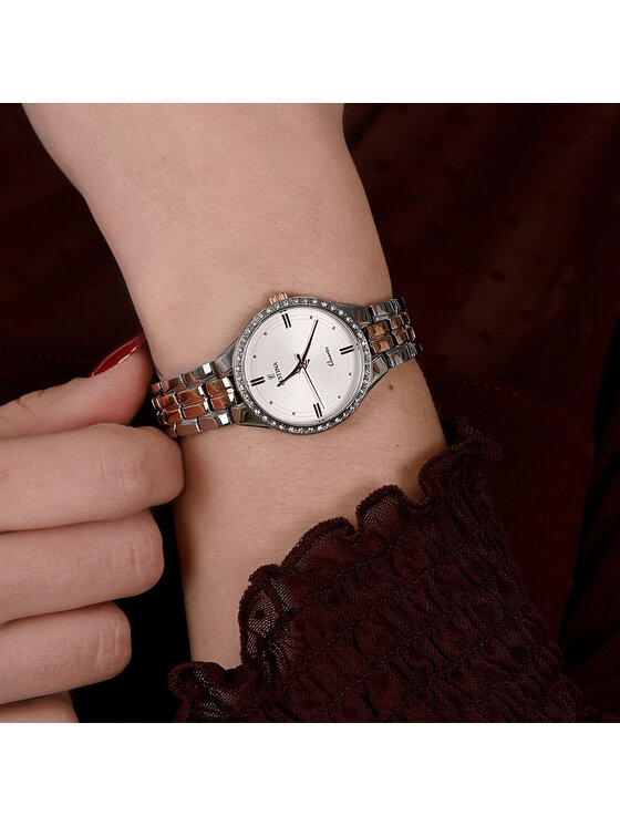 Festina Festina Zegarek F20219-2 Różowe złoto