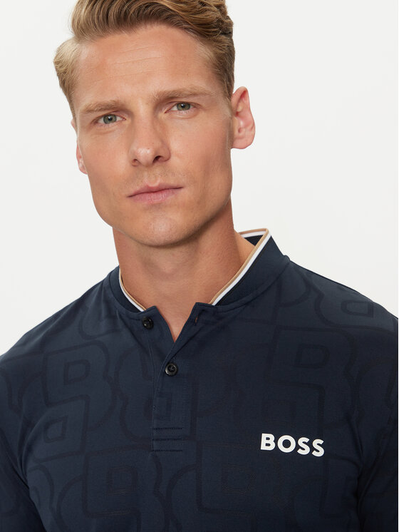 BOSS Boss Polo Pariq MB 7 50521973 Tamnoplava Slim Fit