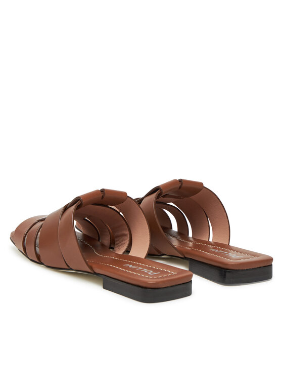 Pollini Pollini Klapki SA28051C0MTC0230 Brązowy