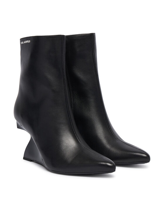 KARL LAGERFELD KARL LAGERFELD Bokacsizma Waverly KL34645 Fekete