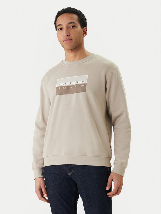 Jack & Jones Hanorac Fusion 12289807 Gri Relaxed Fit