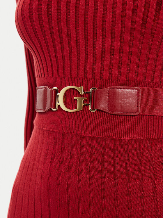 Guess Guess Kootud kleit W2BK29 Z2YJ2 Punane Regular Fit