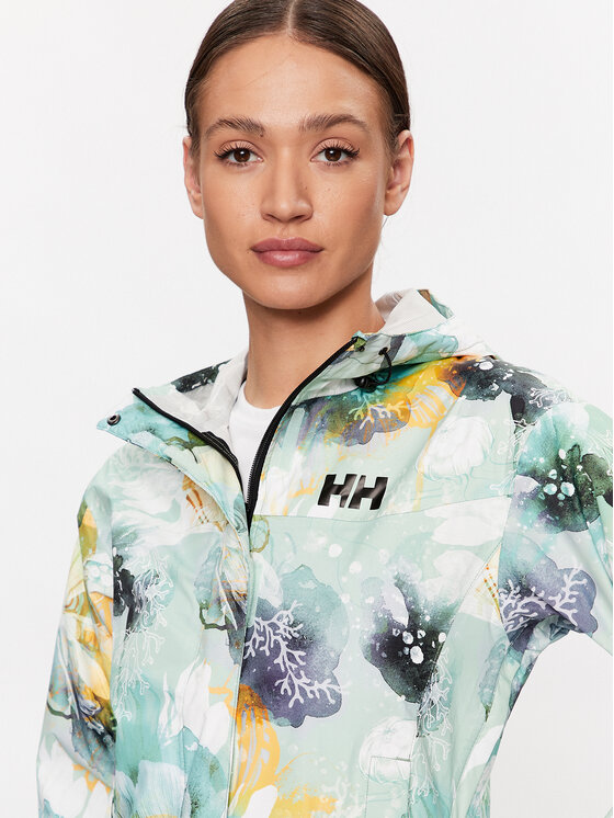 Helly Hansen Helly Hansen Kurtka przejściowa ESRA RØISE Loke Print 63207 Zielony Regular Fit