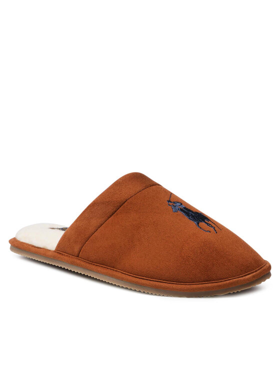 Polo Ralph Lauren Polo Ralph Lauren Παντόφλες Σπιτιού Klarence Big Pp SMF4396BRL Καφέ