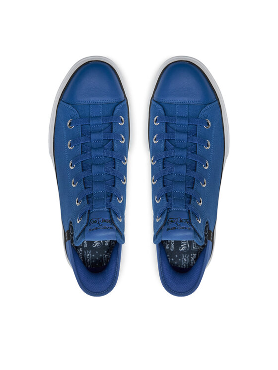 Skechers Skechers Sneakersy Boss Life Canvas 251026/BLU Niebieski