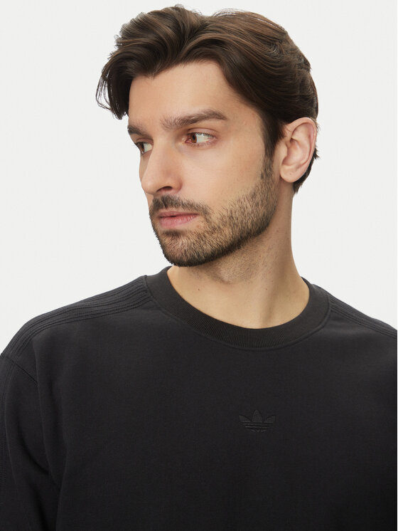 adidas adidas Mikina Premium Essentials JC9574 Černá Loose Fit
