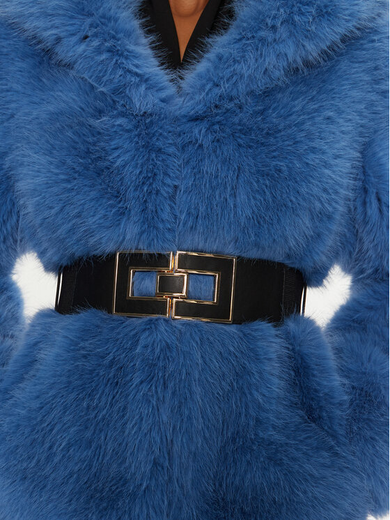 YES LONDON YES LONDON Pelliccia ECO/024 Blu Regular Fit