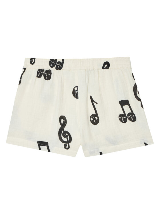 MINI RODINI MINI RODINI Szorty materiałowe 2523016210 Biały Regular Fit