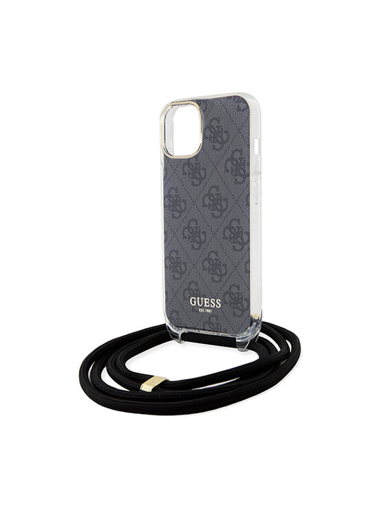 Guess Guess Etui na telefon iPhone 15 Czarny