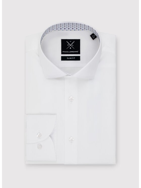 Pako Lorente Pako Lorente Koszula P25SF-1X-052 Biały Slim Fit