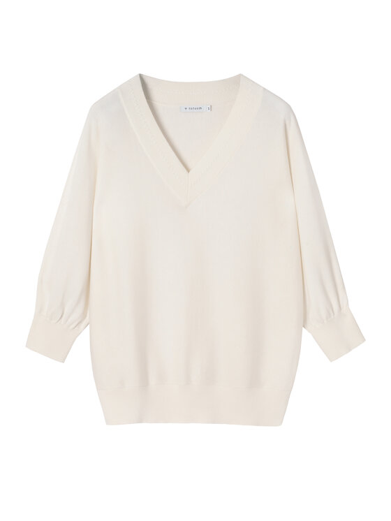 TATUUM Tatuum Sweter ASEL Écru Classic Fit