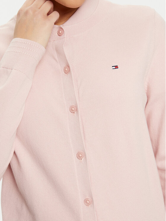Tommy Hilfiger Tommy Hilfiger Strickjacke WW0WW42370 Rosa Regular Fit