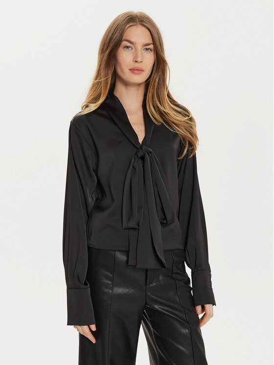 Eleh Blúzka E00198 Čierna Regular Fit