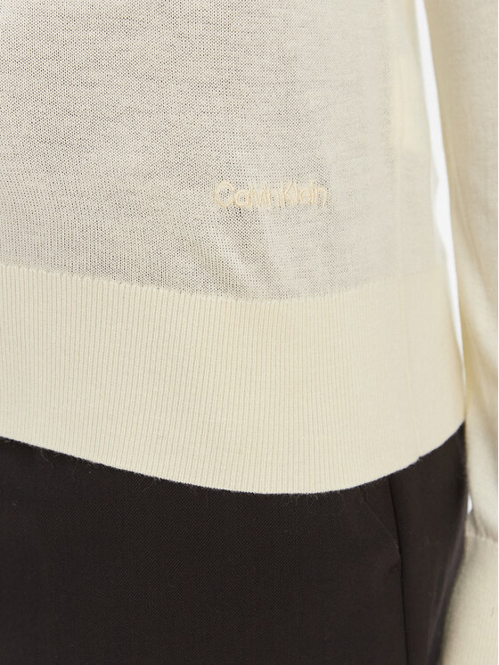 Calvin Klein Calvin Klein Pullover LV044F324G Écru Regular Fit