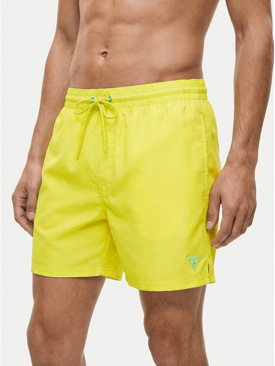 Guess Plavecké šortky F6GT25 WG282 SHORT Žltá Regular Fit