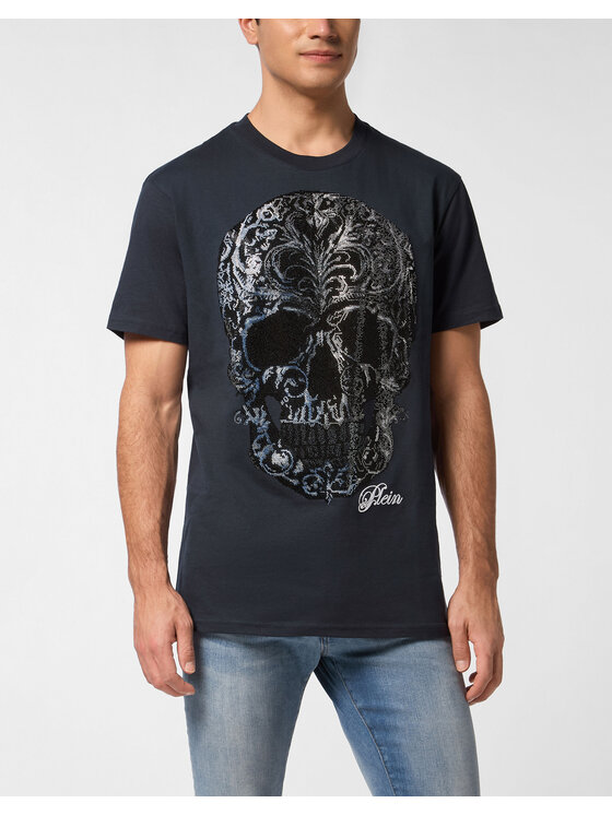 PHILIPP PLEIN PHILIPP PLEIN T-shirt 27109 Blu scuro Regular Fit