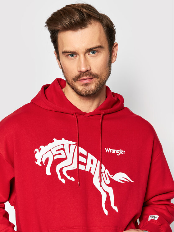 Wrangler Wrangler Felpa 75th Anni W645HTXCJ 112146185 Rosso Regular Fit