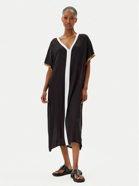 BOSS BOSS Haljina za plažu 50540531 Crna Relaxed Fit