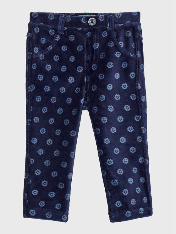 United Colors Of Benetton United Colors Of Benetton Pantaloni di tessuto 4T5XGE00K Blu scuro Regular Fit