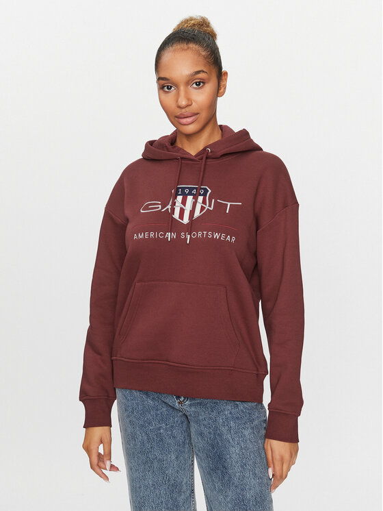 Gant Gant Bluză Archive Shield 4204567 Vișiniu Relaxed Fit