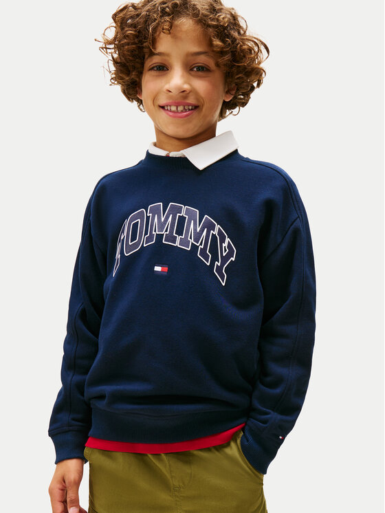 Tommy Hilfiger Tommy Hilfiger Bluza Varsity KB0KB09899 Granatowy Regular Fit