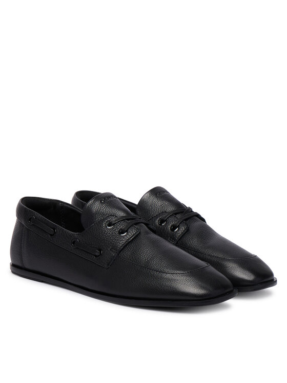 Calvin Klein Calvin Klein Cipele Ess Boatshoe Lth HW0HW03116 Crna
