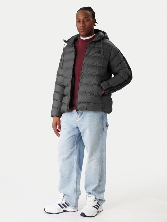 adidas adidas Giubbotto invernale Essentials Climawarm 3-Stripes JX7772 Grigio Regular Fit