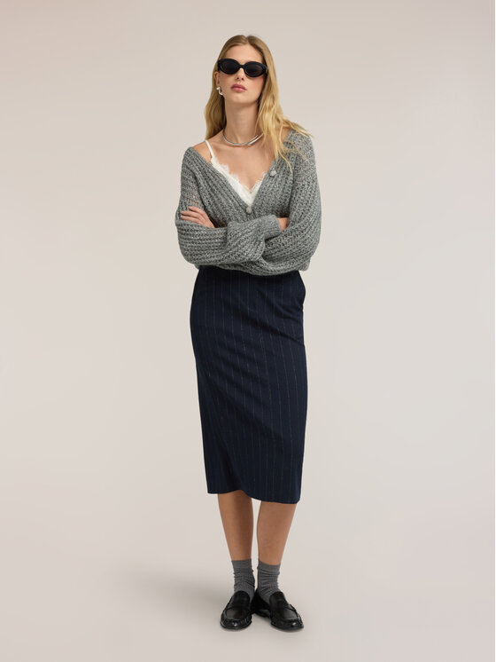 Motivi Motivi Spódnica midi 1010Q001309N0Z4 Niebieski Slim Fit