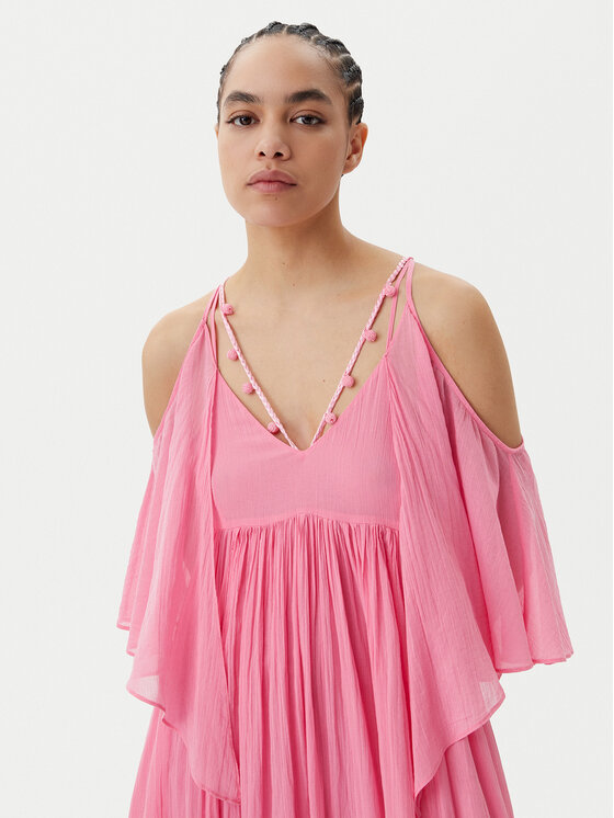 PINKO PINKO Letné šaty Io Canto Abito 104950 A2G4 Ružová Relaxed Fit