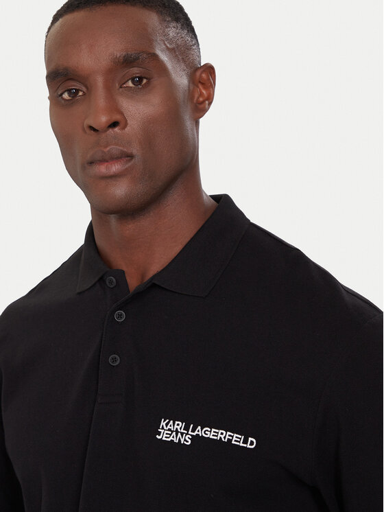 Karl Lagerfeld Jeans Karl Lagerfeld Jeans Poloshirt A4M17028 Schwarz Regular Fit