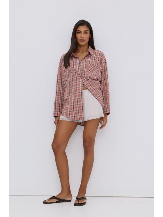 Estro Estro Πουκάμισο ER00119776 Ροζ Oversize