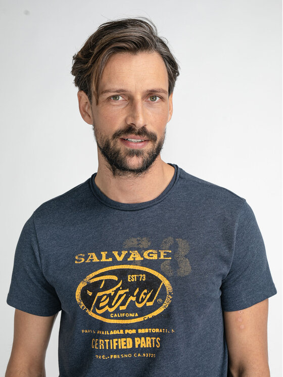 T-shirt M-1030-TSR608 Blu Regular Fit