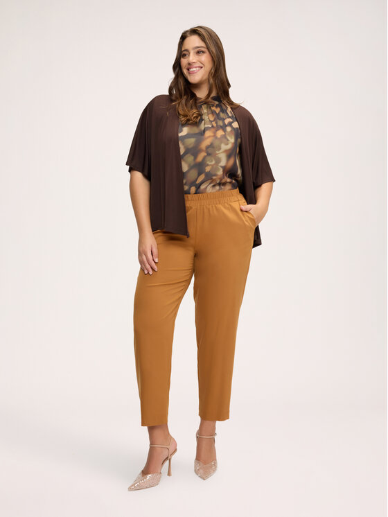 Fiorella Rubino Fiorella Rubino Pantaloni di tessuto P050L002661N022 Marrone Regular Fit