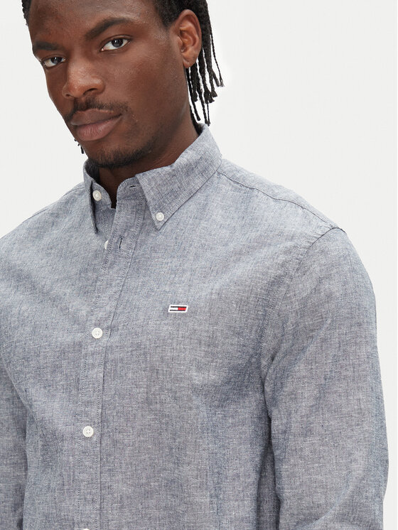 Tommy Jeans Tommy Jeans Cămașă DM0DM20875 Bleumarin Regular Fit