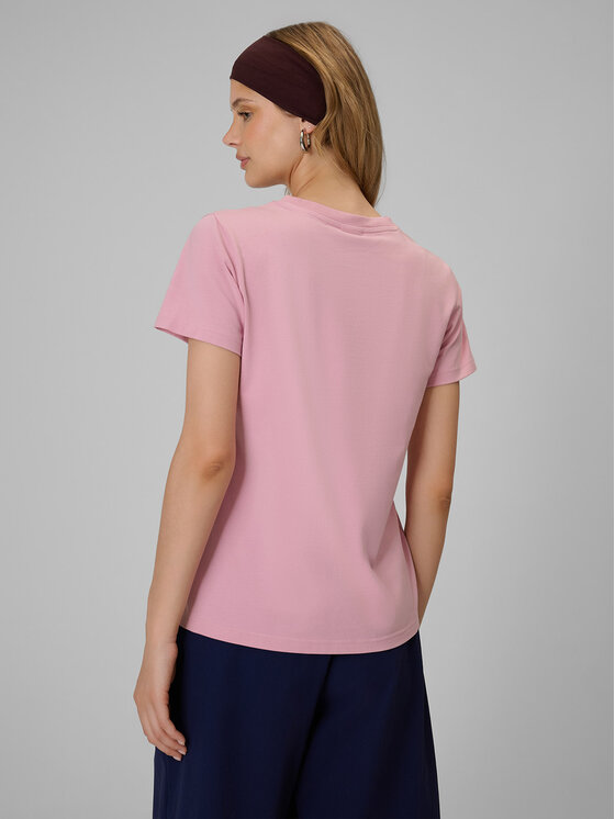 4F 4F T-Shirt BASIC+ Różowy jasny Regular Fit