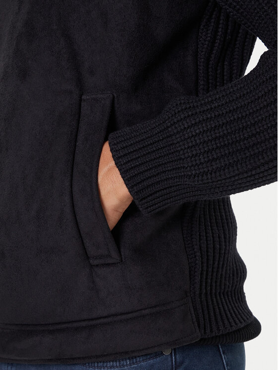 Guess Guess Μπουφάν από απομίμηση δέρματος M5BR79 Z5570 Μαύρο Regular Fit