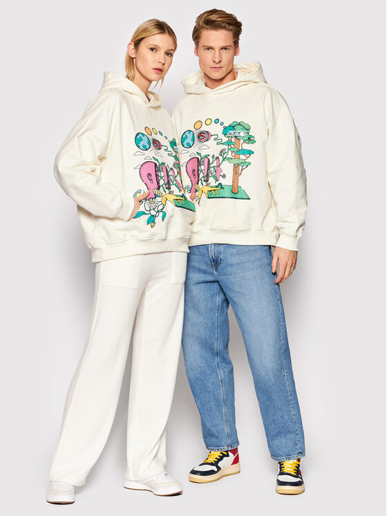 2005 Mikina Unisex Dream Béžová Regular Fit