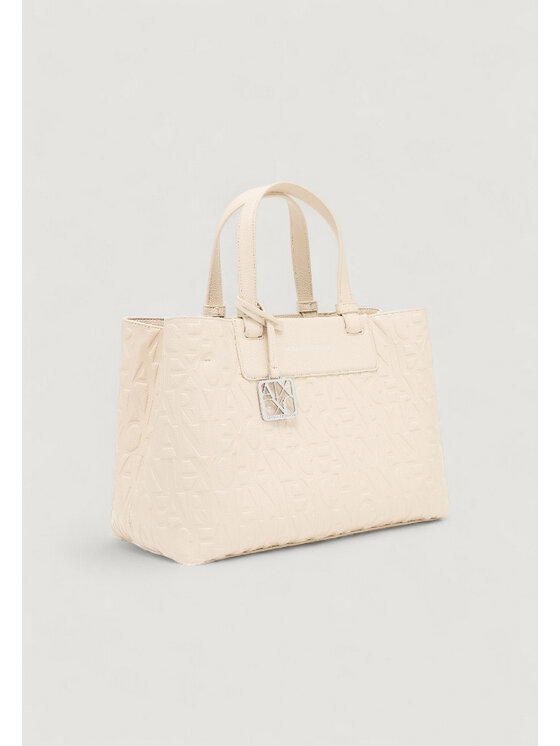 Armani Exchange Armani Exchange Borsa SHOPPING BAG Beige