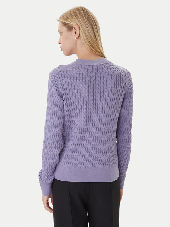 Tommy Hilfiger Tommy Hilfiger Пуловер Fine WW0WW44993 Виолетов Regular Fit