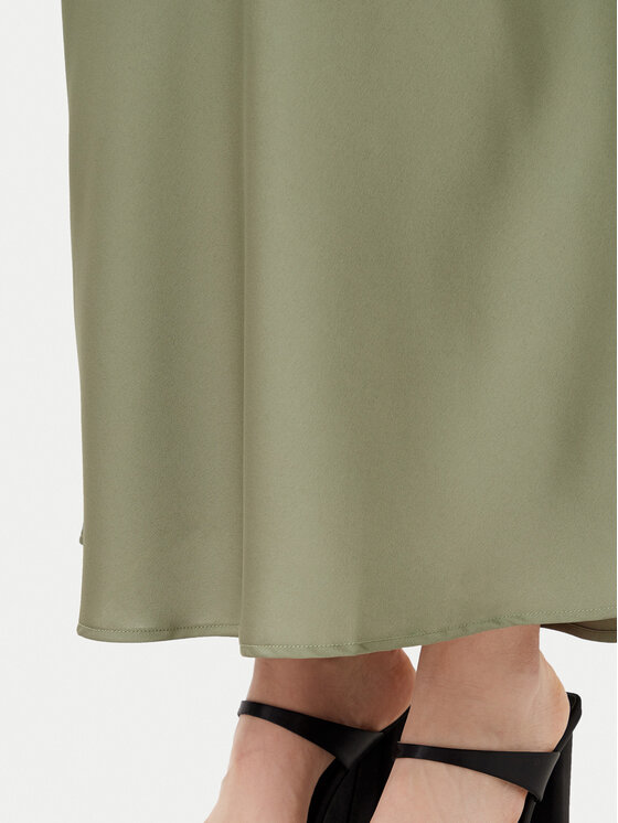 Vila Vila Φούστα midi Elliette 14084182 Πράσινο Regular Fit