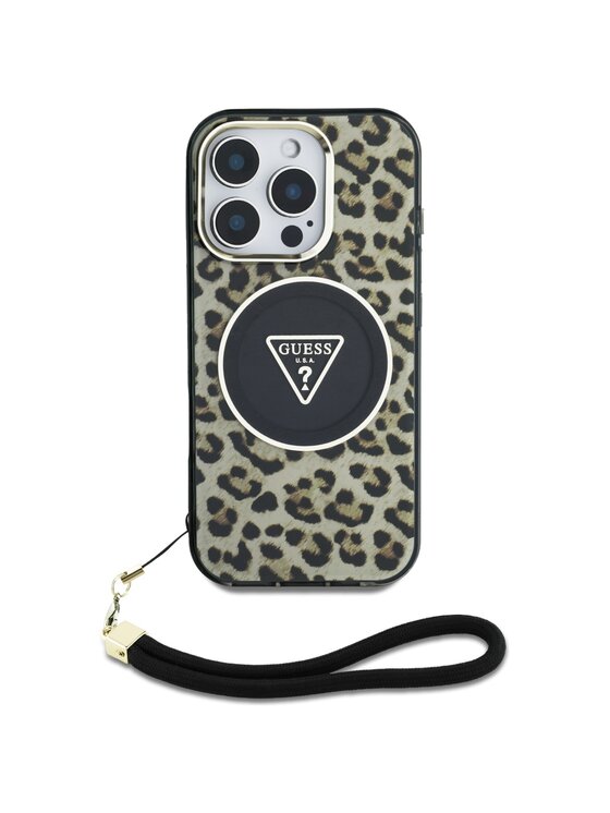 Guess Guess Etui na telefon Apple iPhone 16 Pro Brązowy