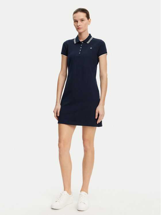 Tommy Hilfiger Tommy Hilfiger Sukienka codzienna WW0WW45532 Granatowy Regular Fit