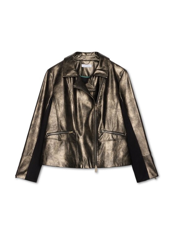 Fiorella Rubino Fiorella Rubino Giacca in similpelle R365T001242N022 Marrone A-Line Fit